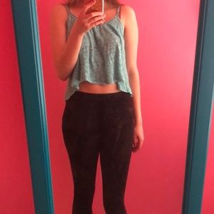 Bethany Mota Green crop top